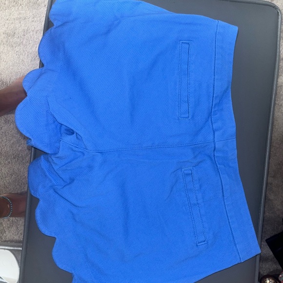 Lilly Pulitzer Blue Scalloped Shorts - Picture 5 of 5